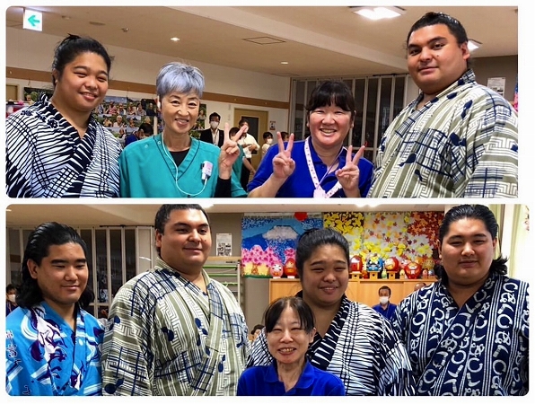 安治川部屋の力士の皆さん、ようこそ『ひだまりライフ大東』へ！！！